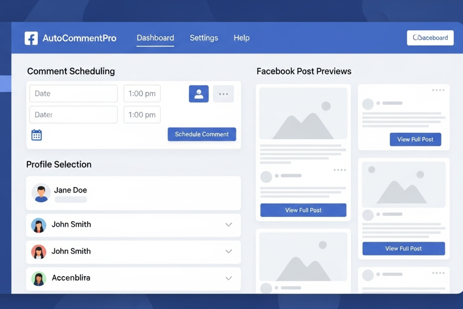 auto comment for facebook
